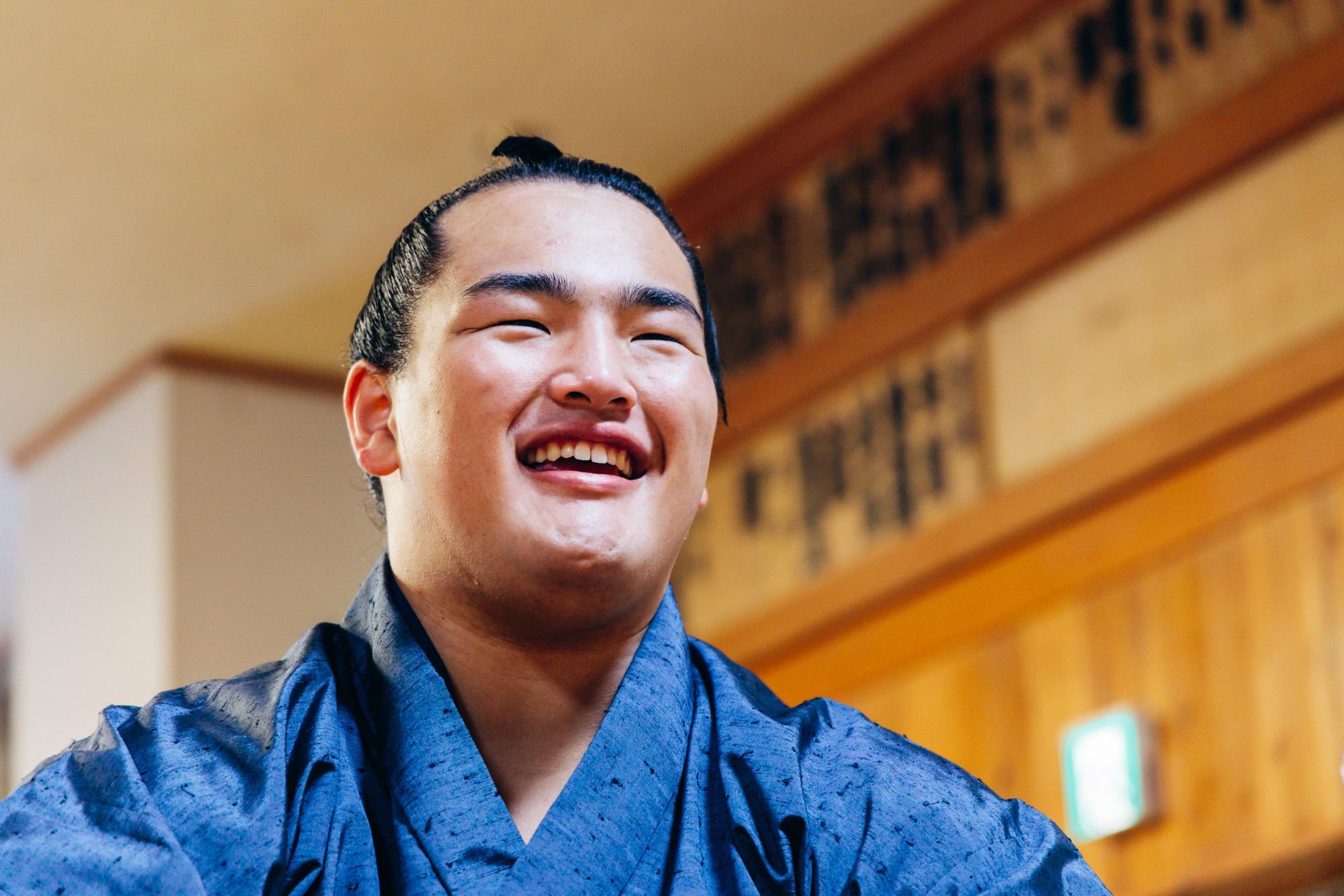 相撲について語る大辻理紀さん