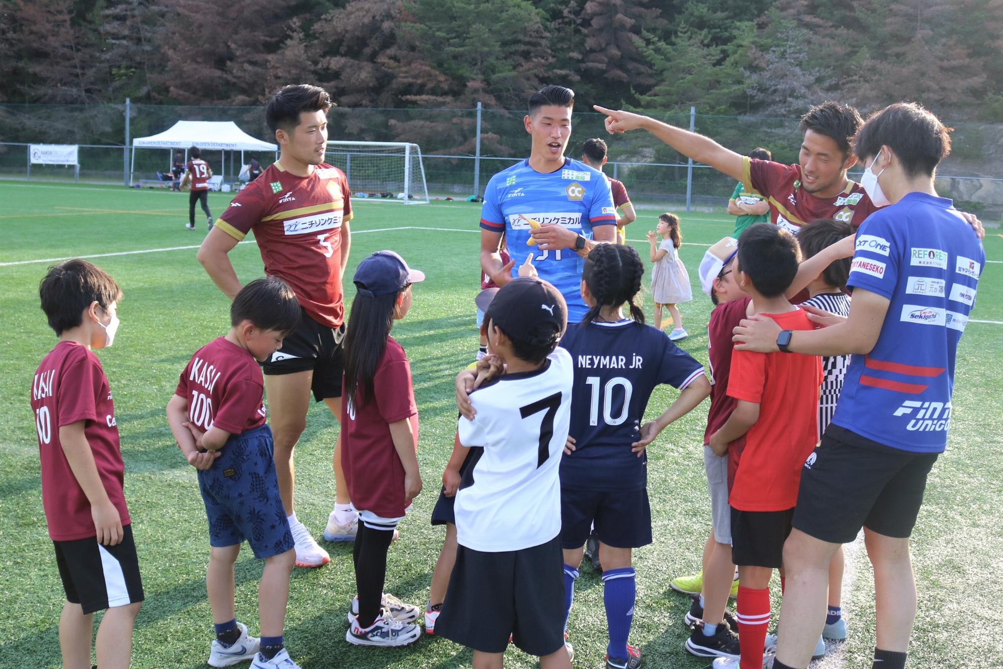 サッカー教室の様子