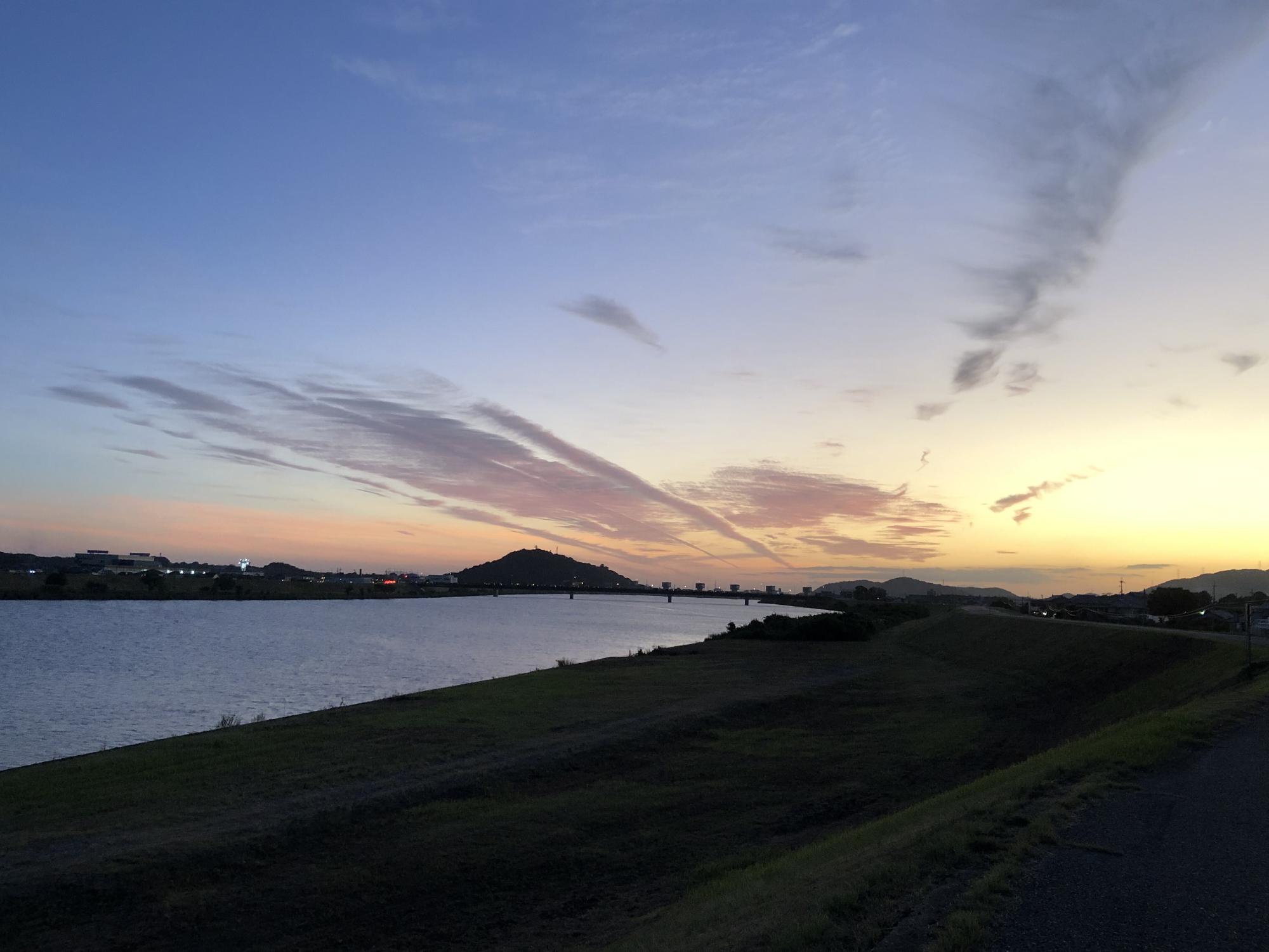 夕焼けの加古川