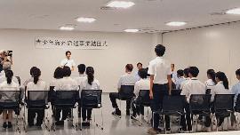 R7加古川市中学生海外派遣結団式
