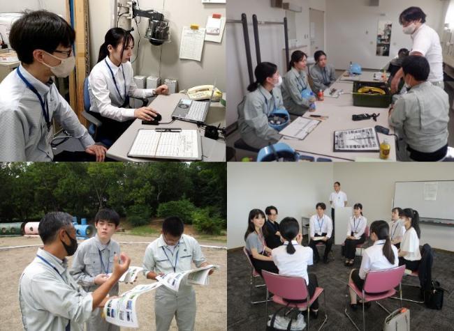 学生が市役所での就業体験をするインターンシップの様子