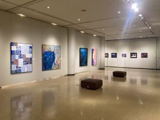 昨年の加古川市美術協会展の様子