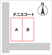 コートの配置図