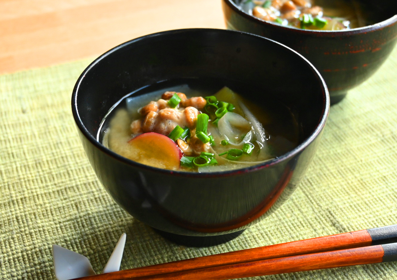 納豆入りみそ汁