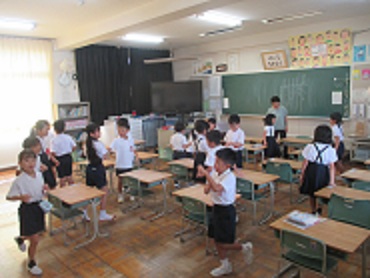 1年生の教室の様子
