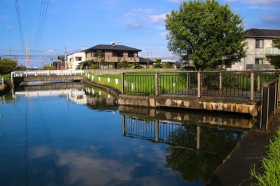 旧養田川との合流地点