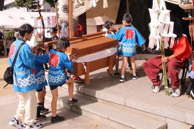 神事道具のかたづけ
