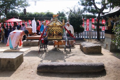 御旅所での神事
