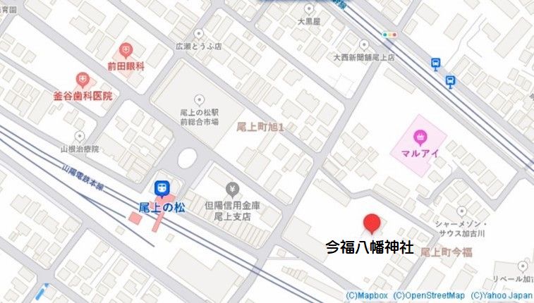 今福八幡神社の地図