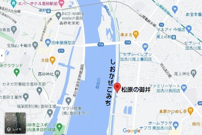 松原の御井の地図