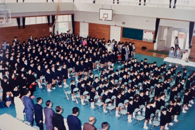 第1回入学式式場内