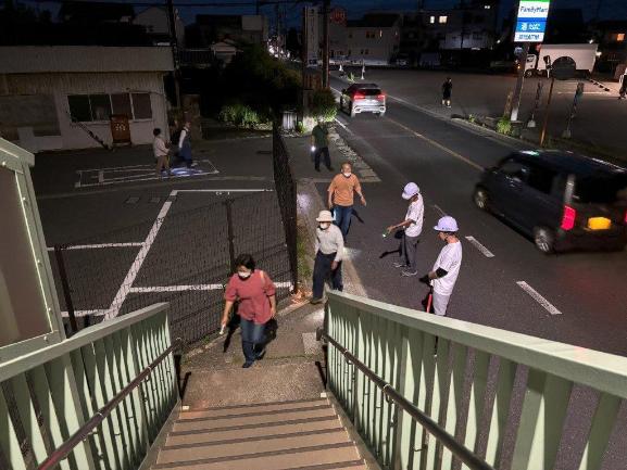 夜間避難訓練