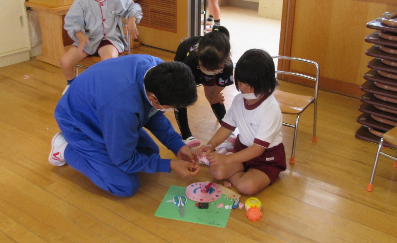中学生と制作