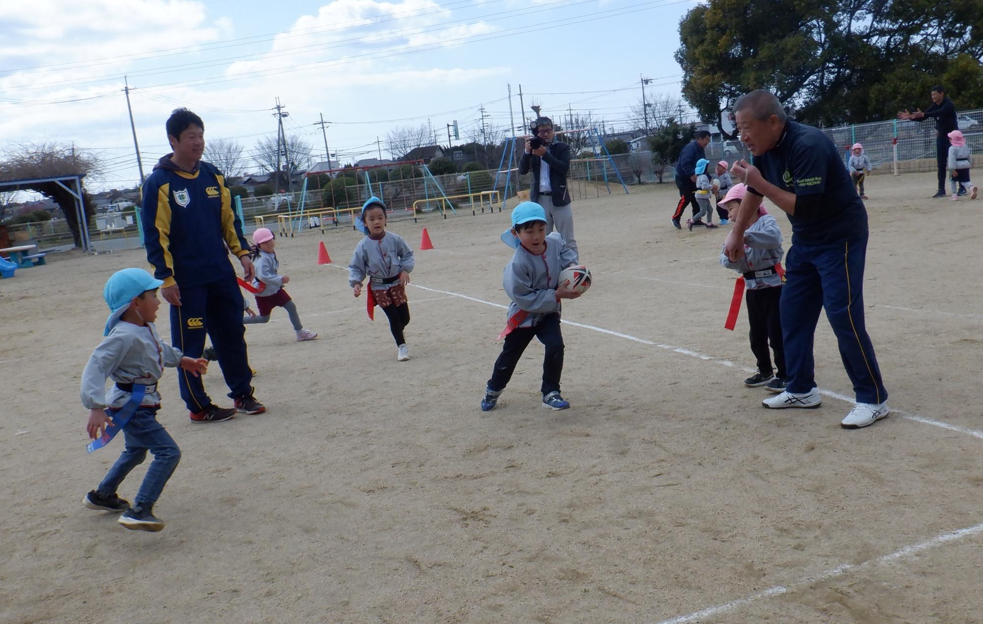 ラグビー教室年長