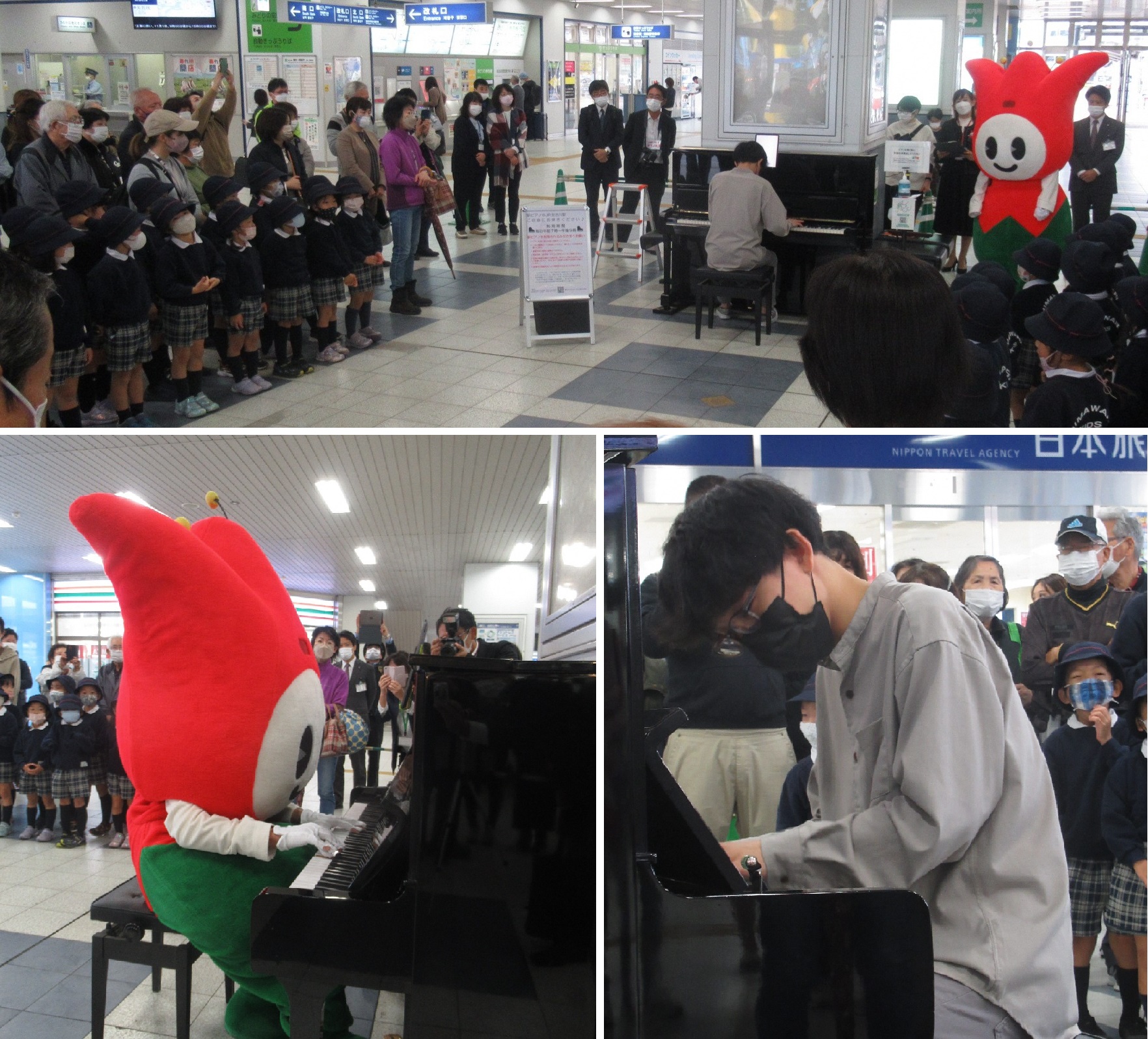 駅ピアノオープニングセレモニー