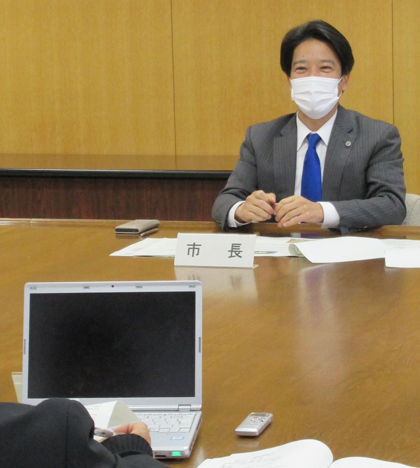 市長定例会見
