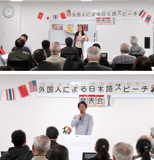 スピーチ発表会の様子