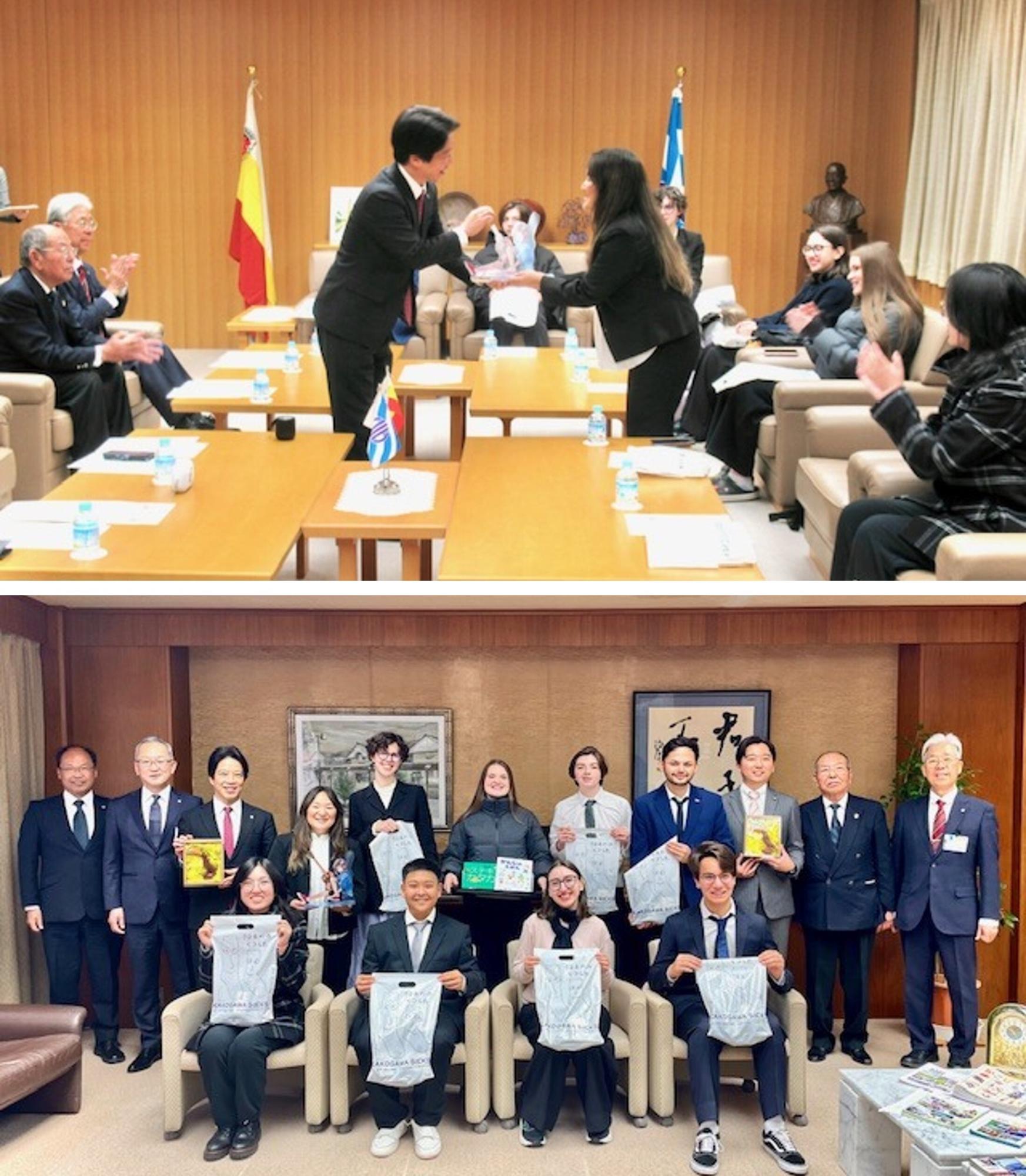 表敬訪問の様子