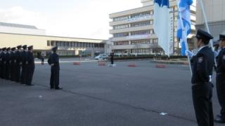 訓示を述べる岡田市長