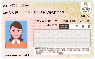 マイナンバーカード表
