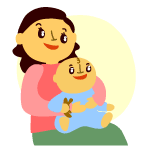 親子のイラスト