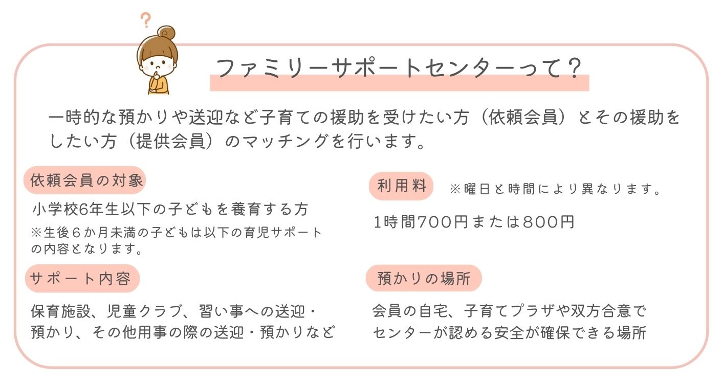 ファミリーサポートセンターの説明1