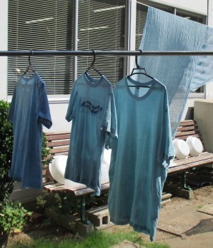 手もみ染めTシャツ