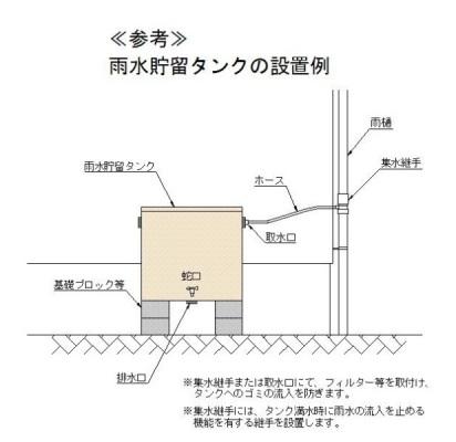 雨水タンク参考図面のイラスト
