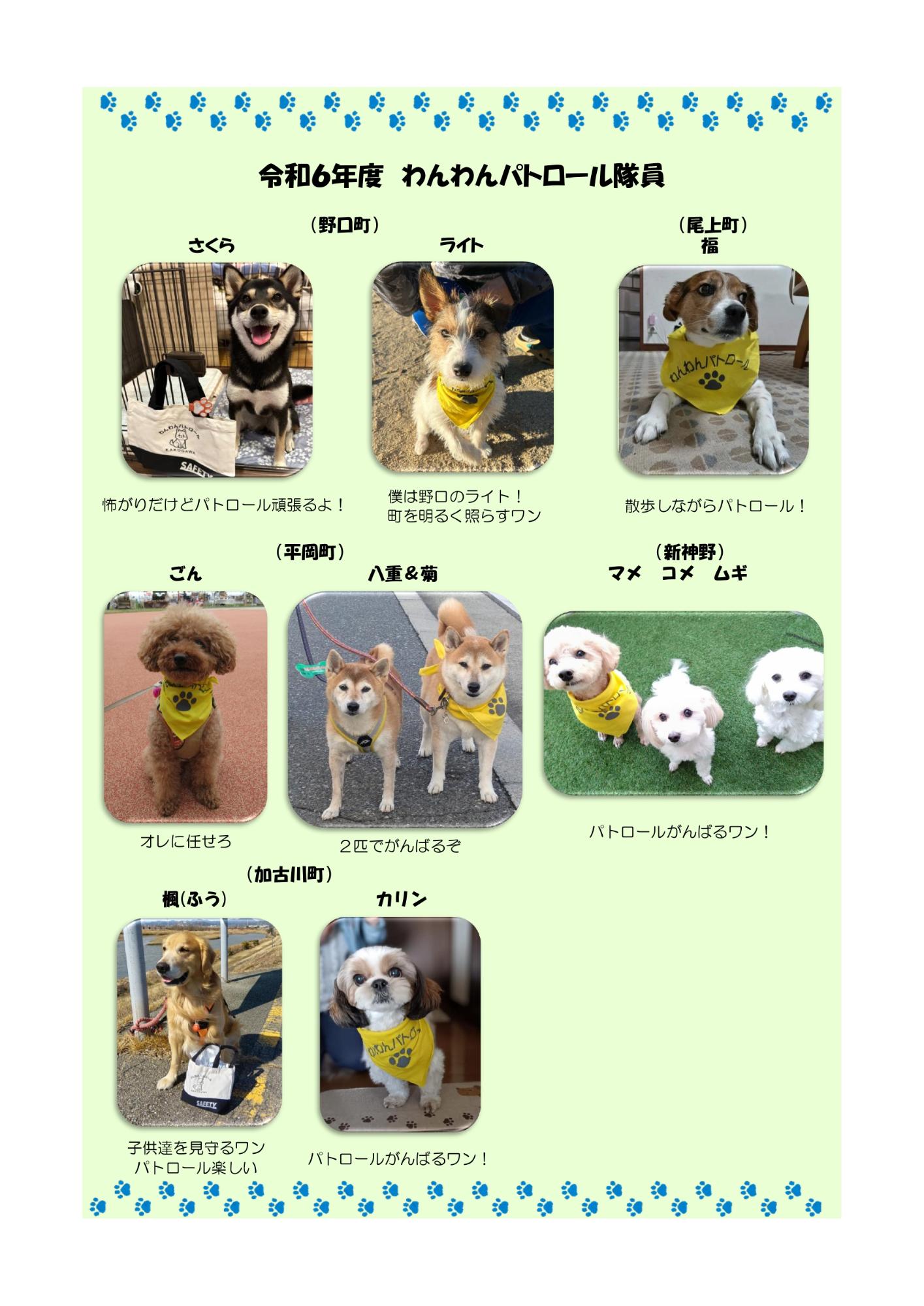 わんわんパトロール隊員紹介