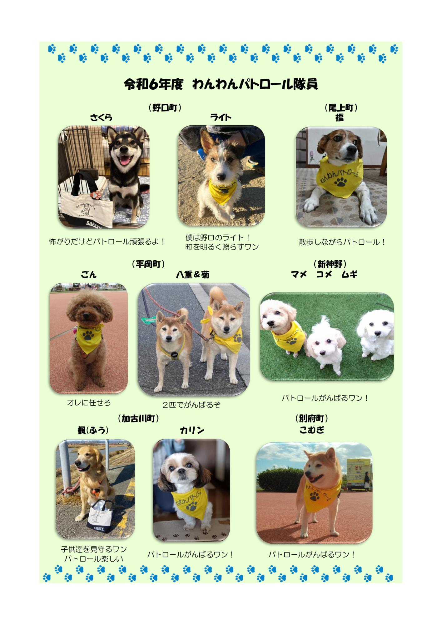 わんわんパトロール隊員紹介