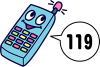 携帯電話のイラスト