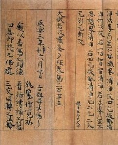 報恩寺大般若経第275巻