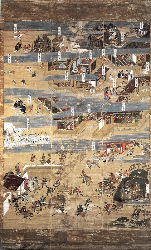 鶴林寺聖徳太子絵伝三幅画第一幅