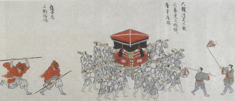 神吉八幡神社祭礼絵巻(部分)