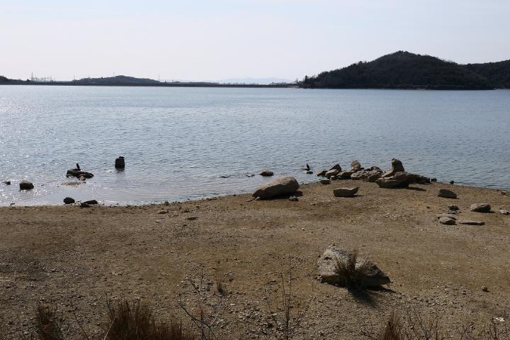 水没しかけの古墳群