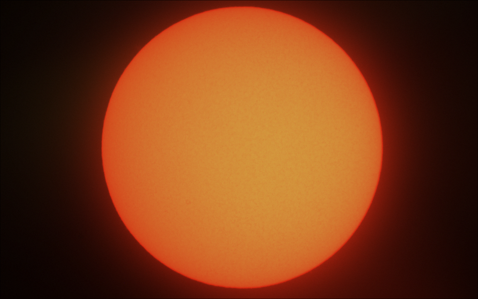 南中をむかえた太陽