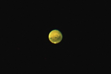 10月2日の火星の拡大