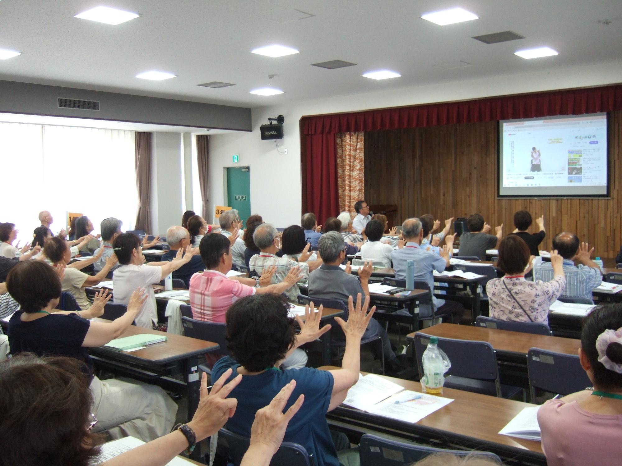 野口ふれあい大学講座の様子