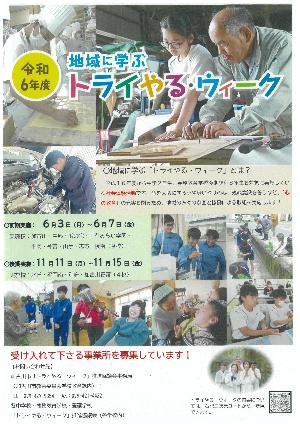 地域に学ぶトライやる・ウィークチラシ(企業用)