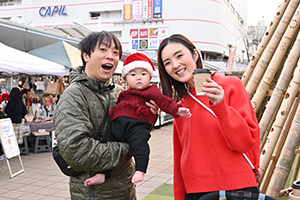 ノエルマルシェに参加した家族