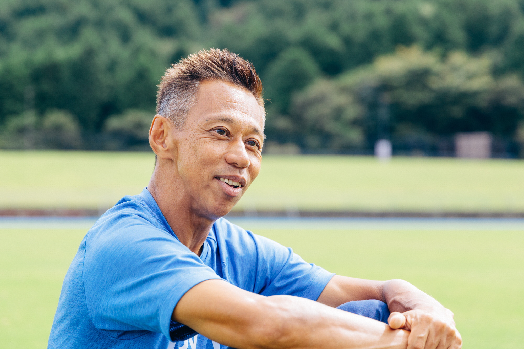 陸上について語る赤堀弘晃さん