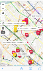 加古川ツーデーマーチ お役立ちコースマップ画面