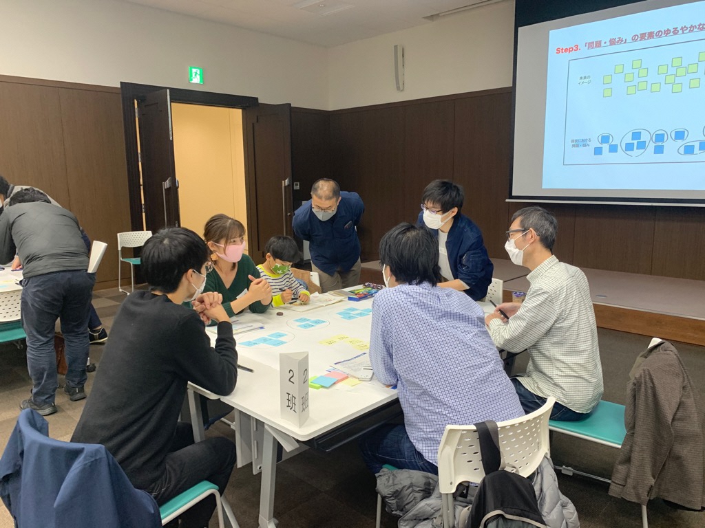 ワークショップで議論している様子