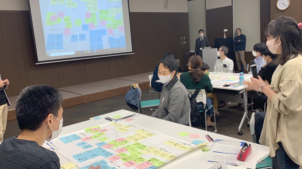 ワークショップで議論している様子