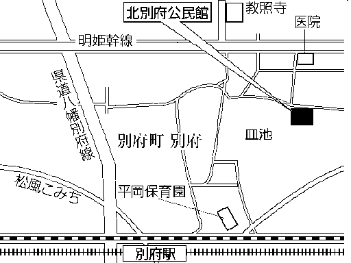 北別府公民館(別府町別府648番地)周辺地図のイラスト