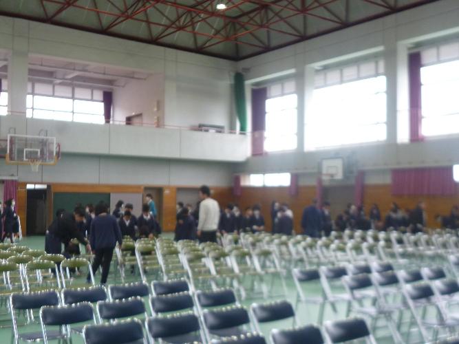 入学式準備の写真