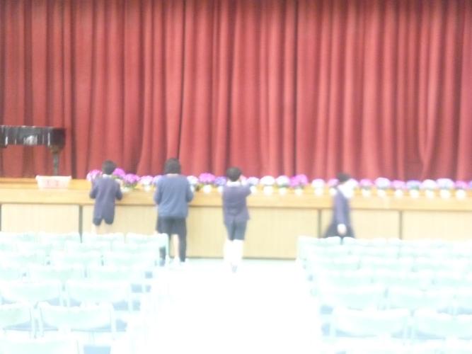入学式準備
