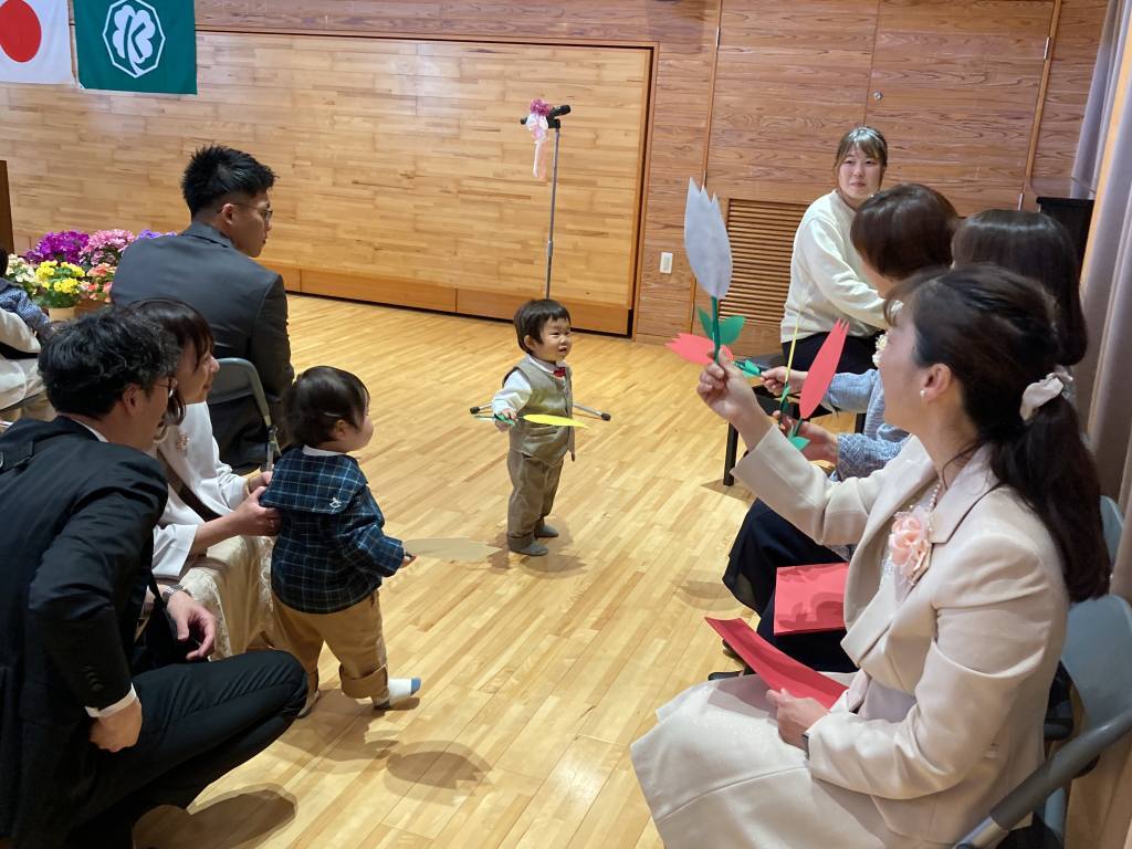 チュウリップの歌を歌いました