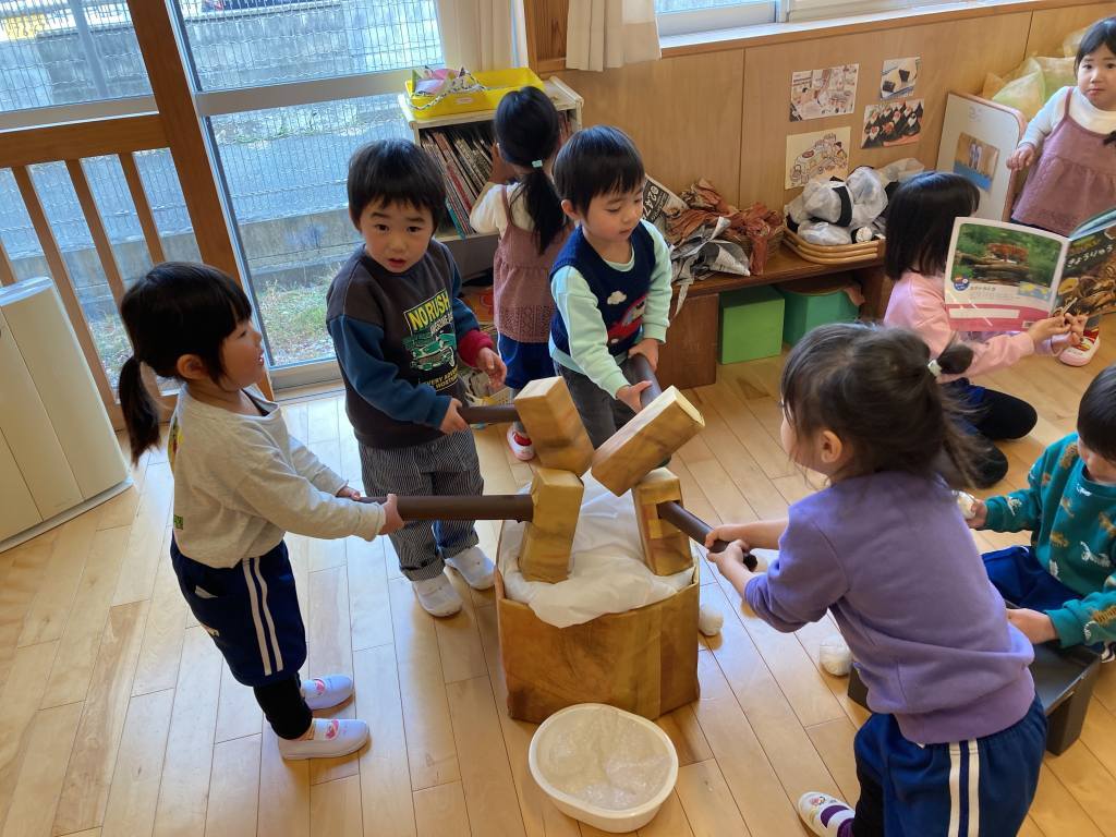 わかば組劇をしているところ