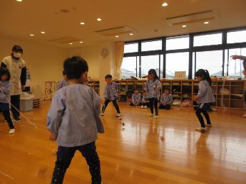 こま回し大会5歳児